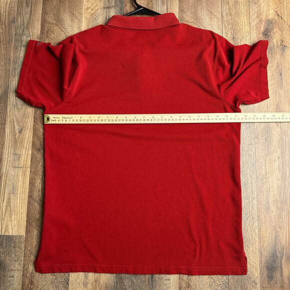 Columbia Elm Creek Polo Shirt Men's Medium Red‎ Short Sleeve Omni-Shade Fishing - Picture 8 of 9